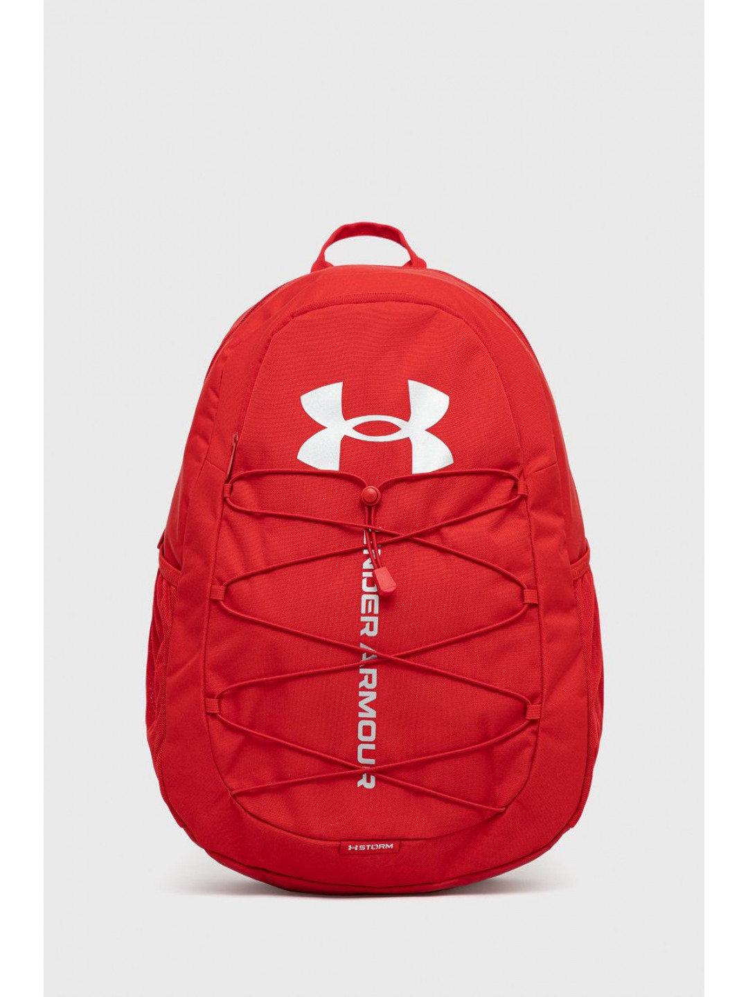 Batoh Under Armour Hustle červená barva velký vzorovaný 1364181